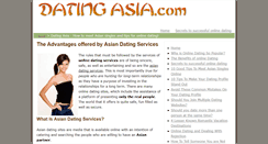 Desktop Screenshot of datingasia.com